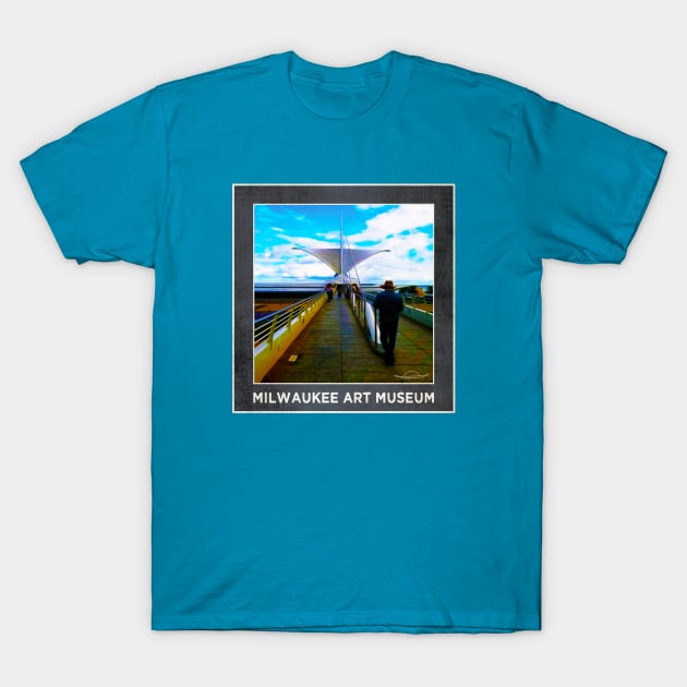 Milwaukee Art Museum Calatrava • MKE WI T-Shirt by The MKE Rhine Maiden